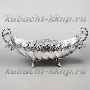 Серебряная конфетница - ладья «Волна» - кф154 Серебряная конфетница - ладья «Волна» - кф154