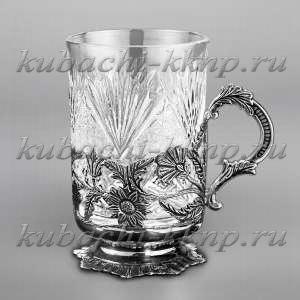 Цветочный ажурны подстаканник, 230 мл - пд014