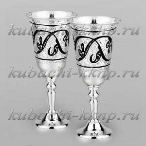 Набор из двух серебряных рюмок на 40 мл  Набор из двух серебряных рюмок на 40 мл
