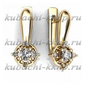 Золотые серьги 