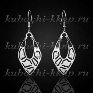 Висячие серьги из серебра  Висячие серьги из серебра