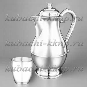 Глянцевый серебряный набор для воды/компота  Глянцевый серебряный набор для воды/компота