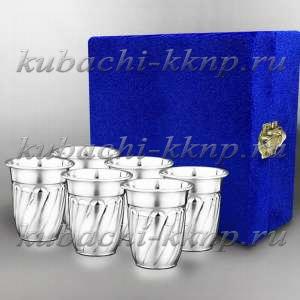 Набор из шести глянцевых стопок 