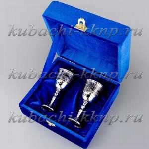 Набор рюмок из серебра в подарок - р074-2