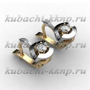 Серьги из золота 