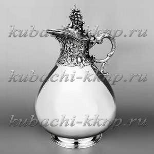 Оригинальный серебряный кувшин для воды - КВ225