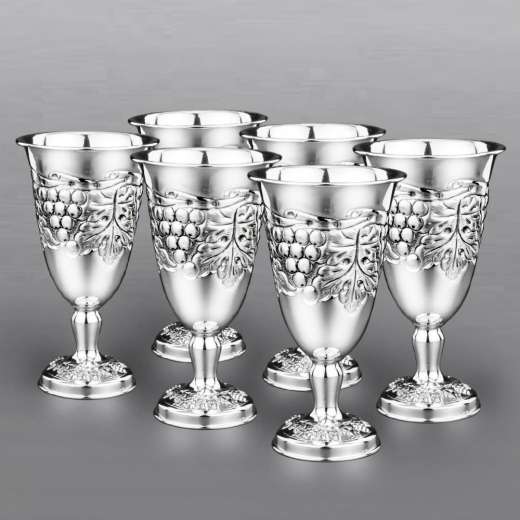 Серебряная кружка ручной работы