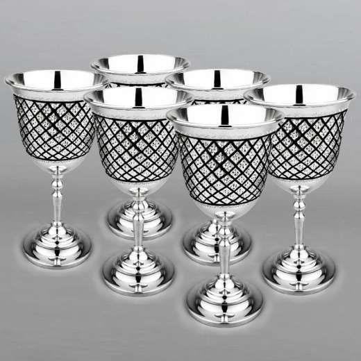 Серебряная кружка ручной работы