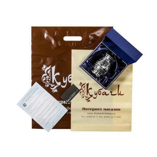 Серебряная кружка ручной работы