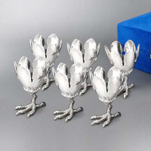 Серебряная кружка ручной работы