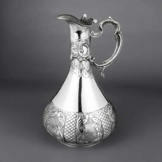 Серебряная кружка ручной работы