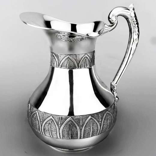 Серебряная кружка ручной работы