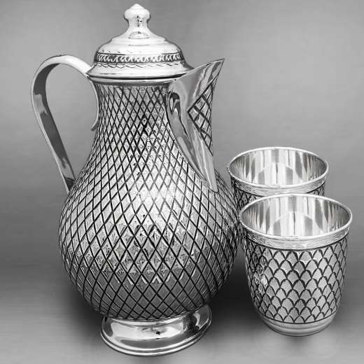 Серебряная кружка ручной работы