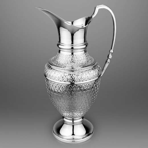 Серебряная кружка ручной работы