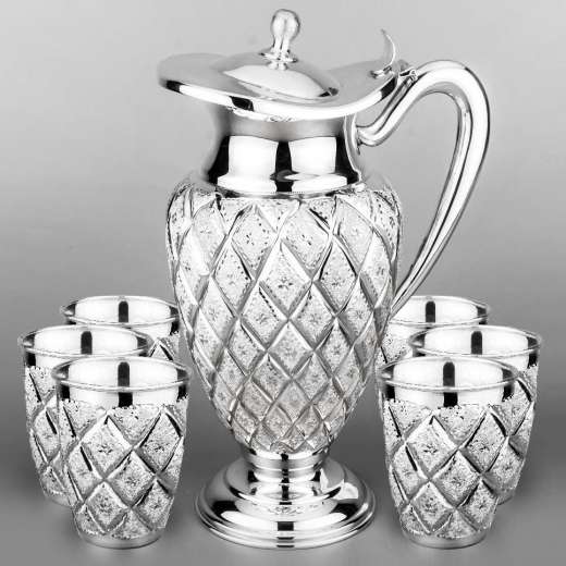 Серебряная кружка ручной работы