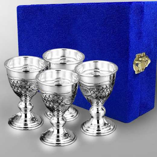 Серебряная кружка ручной работы