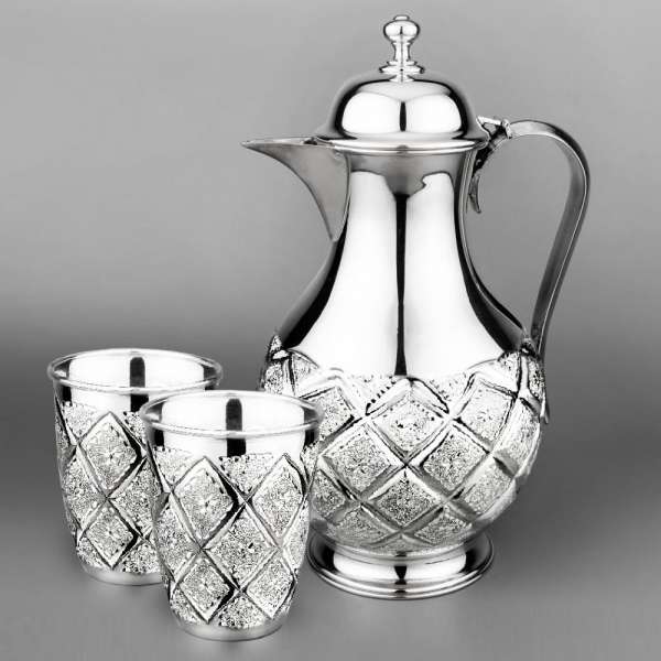 Серебряный набор для воды Лазер, ндв110