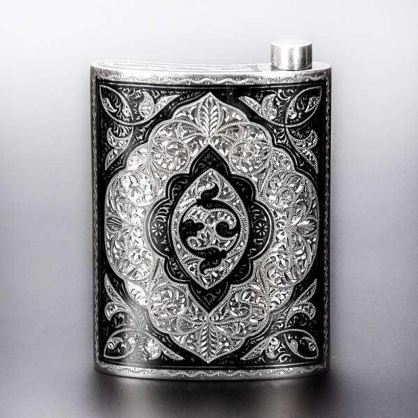 Фляжка серебряная, фл0009