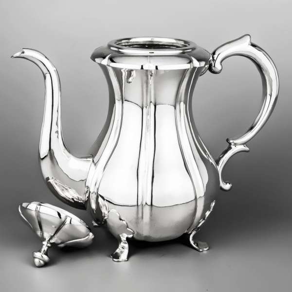 Чайный сервиз из серебра Глянец, чср08