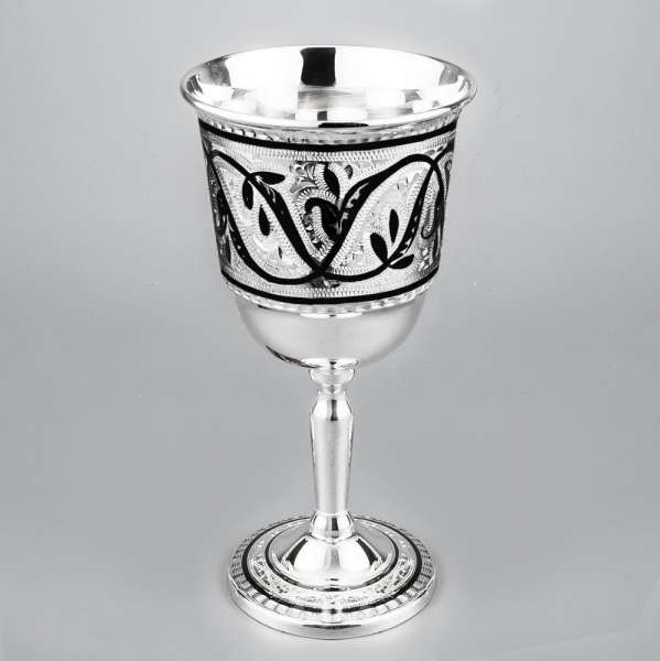 Набор из двух серебряных фужеров Нрав, ф144-2