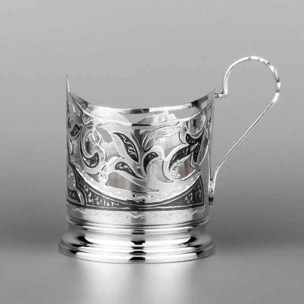Серебряный Кубачинский подстаканник, пд001