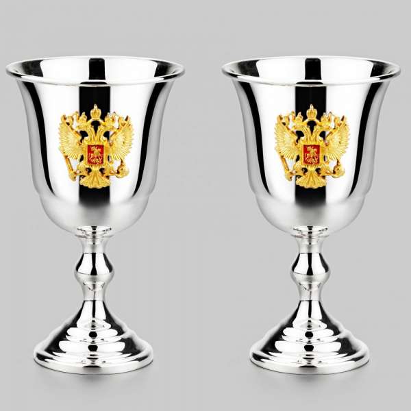 Набор серебряных рюмок Патриот, р110-2