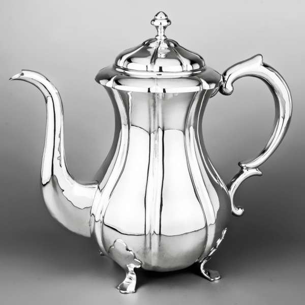 Чайный сервиз из серебра Глянец, чср08