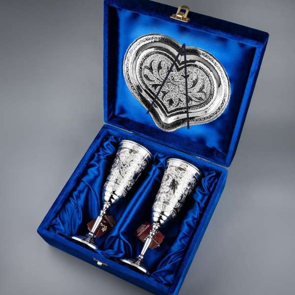 Набор свадебных фужеров Счастье, пн009