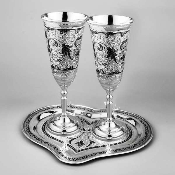 Набор свадебных фужеров Счастье, пн009