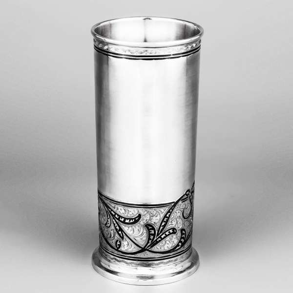 Серебряный стакан «Матовый», ст061