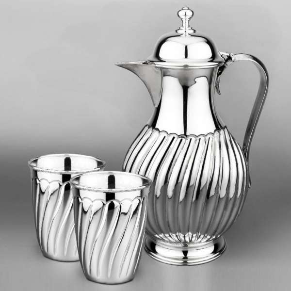 Серебряный набор для воды Волна, ндв109