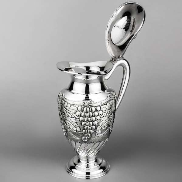 Кувшин серебряный Виноград из серебра 925 пробы, кв00022