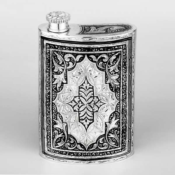 Серебряная фляга «Атрибут», фл041