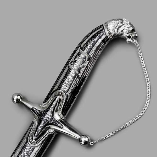 Серебряная сабля Дикая кошка, САБ017