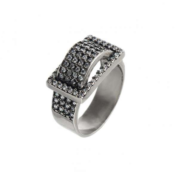 Кольцо из серебра Замочек, Ag-к53