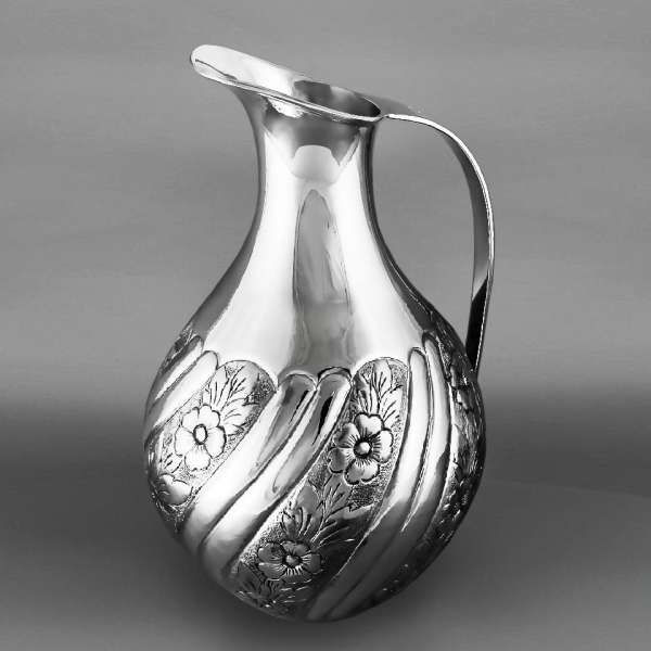 Изящный серебряный кувшин  с узким горлышком, КВ203