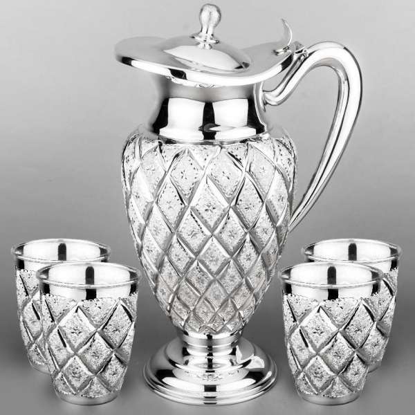 Набор для воды с четырьмя стаканами Лазер, ндв112