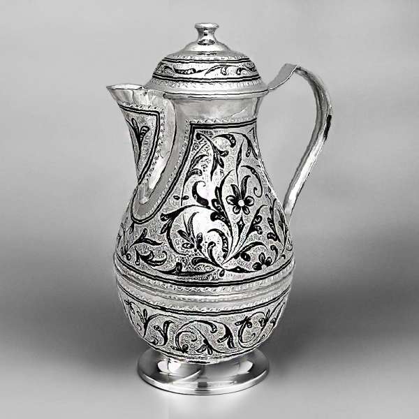 Серебряный кувшин для воды Весна, КВ176