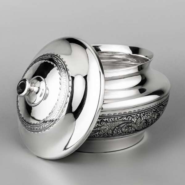 Серебряная сахарница (боченок для меда), сх00057