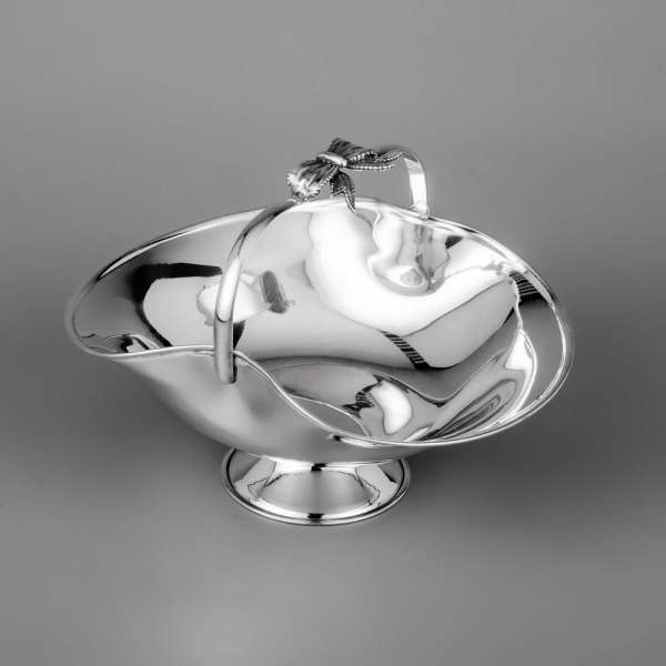 Серебряная конфетница «корзинка» мал, кф093
