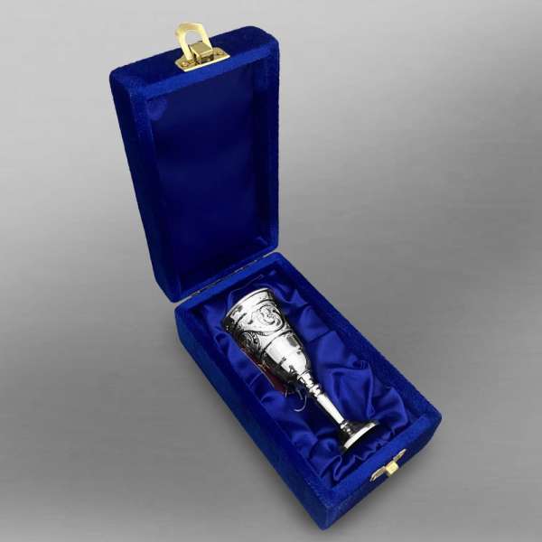 Серебряная рюмка на 40  мл Тюльпан, Р104м